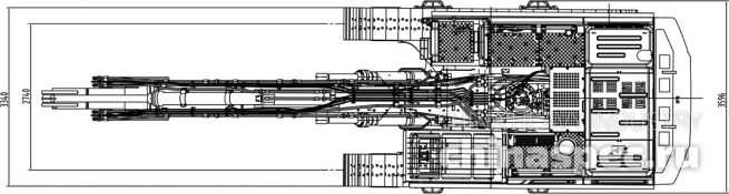 Размеры экскаватора SANY SY500H